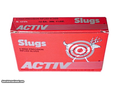 Activ Precision Rifled Slugs 12ga (3" Shell / 1 1/4" Oz) - 5 Pack *LARGE QUANTITIES AVAILABLE*