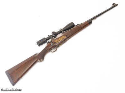 GALAZAN - Custom Bolt Action Rifle, 400 H&H Magnum. 24” Barrel. CASE INCLUDED. MAKE OFFER. - Image 11 of 11