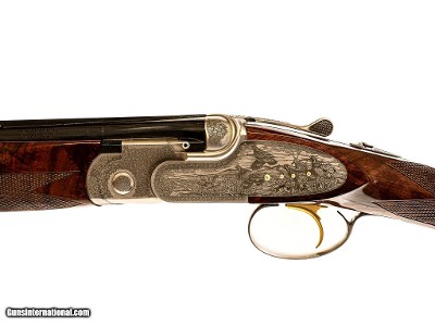 CSMC - A10, O/U Sidelock, Platinum Quail Game Scene, 20ga. 30