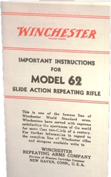 Winchester Model 62 Important Instructions - 1 of 1