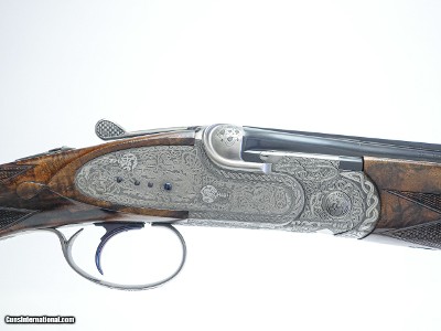 CSMC - Christian Hunter, O/U Sidelock, New Celtic Engraved, 20ga. 28” Barrels with Screw in Choke Tubes. MAKE OFFER.