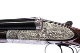 H. Mahillon - Full Sidelock, SxS, Game Scene Engraved, Two Barrel Set, 12ga. 26
