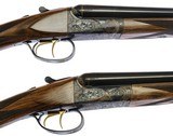 SAVAGE - Fox, Model A, Special Prototype C-Engraving, Matched Pair, 20ga. 28
