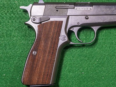 Browning - Hi Power, Nickel Finish, Made In Belgium, 9mm. 4.7