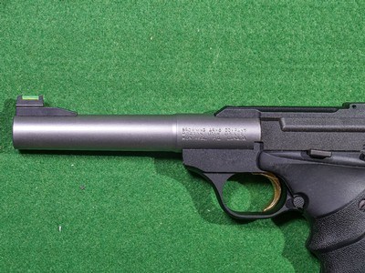 Browning - Buckmark, Two Tone Electroless Nickel & Blued Finish, Camper Stainless Steel URX, .22 LR. 5 1/2” Barrel. ORIGINAL BOX INCLUDED. MAKE OFFER. - Image 6 of 10