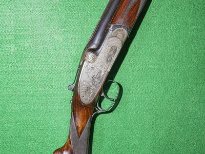 J. Sarasqueta - English Full Sidelock, O/U, Two Barrel Set, 12ga. 28