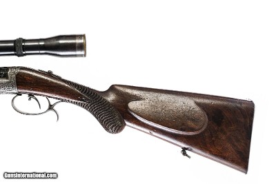 W. Collath - Single Shot Underlever Rifle w/Original Tesko Scope, 6.5x52R. 25 5/8