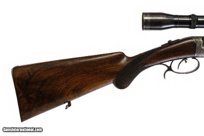 W. Collath - Single Shot Underlever Rifle w/Original Tesko Scope, 6.5x52R. 25 5/8