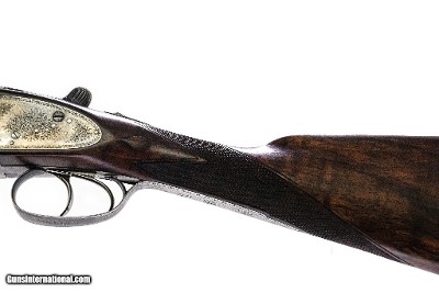 Joseph Lang & Son - Matched Pair SLE, SxS, Straight Grip Stock, Double Trigger, 102 New Bond Street Addr., 12ga. 28