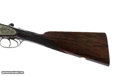 Joseph Lang & Son - Matched Pair SLE, SxS, Straight Grip Stock, Double Trigger, 102 New Bond Street Addr., 12ga. 28