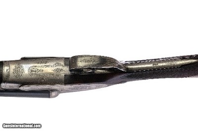 Joseph Lang & Son - Matched Pair SLE, SxS, Straight Grip Stock, Double Trigger, 102 New Bond Street Addr., 12ga. 28