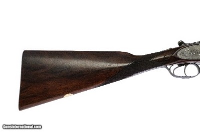 Joseph Lang & Son - Matched Pair SLE, SxS, Straight Grip Stock, Double Trigger, 102 New Bond Street Addr., 12ga. 28