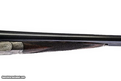 Joseph Lang & Son - Matched Pair SLE, SxS, Straight Grip Stock, Double Trigger, 102 New Bond Street Addr., 12ga. 28