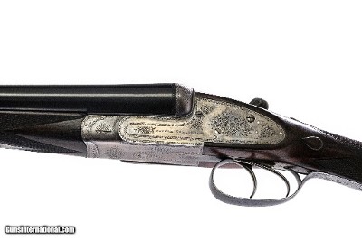 Joseph Lang & Son - Matched Pair SLE, SxS, Straight Grip Stock, Double Trigger, 102 New Bond Street Addr., 12ga. 28