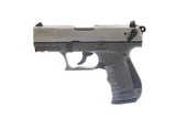 Walther - P22, Nickel Plated Slide/Black Metallic Frame, .22 LR. 3.42