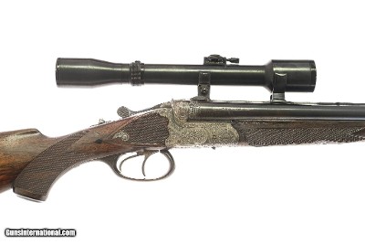 RWK Kessler - Drilling Rifle, 16ga/16ga/7.8x57. 26 3/4