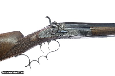 Liethner in Ischl - Antique German Single Shot Rifle, 450x60D. 24 3/8