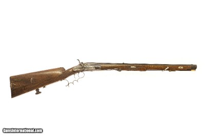 Liethner in Ischl - Antique German Single Shot Rifle, 450x60D. 24 3/8