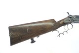 Liethner in Ischl - Antique German Single Shot Rifle, 450x60D. 24 3/8