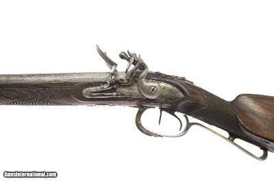 No Name/Unmarked - Antique Flintlock Double Barrel Shotgun, 20ga. 31 1/2