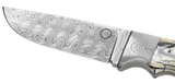 Gaston J. Glock - Glock 35.40 Caliber Balbach Damascus Knife, White Mammoth Ivory Handle - 2 of 2