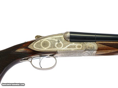 Kemen - Sideplate SxS, Self-Opening, Matched Pair, Sequential Serial Numbers, 12ga.  28 1/2