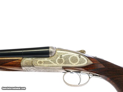 Kemen - Sideplate SxS, Self-Opening, Matched Pair, Sequential Serial Numbers, 12ga.  28 1/2