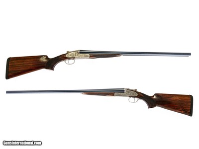Kemen - Sideplate SxS, Self-Opening, Matched Pair, Sequential Serial Numbers, 12ga.  28 1/2