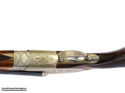 Kemen - Sideplate SxS, Self-Opening, Matched Pair, Sequential Serial Numbers, 12ga.  28 1/2