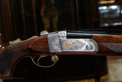 CSMC - G1 Platinum, O/U, St. Hubertus Model, Engraved By Diego Bonsi, 12ga. 32