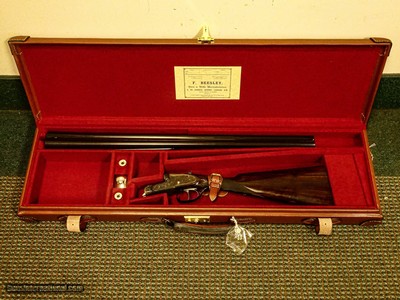 F. Beesley
Self Opening Full Sidelock, SxS, 20ga. 28" Chopper Lump Barrels Choked IM/F. CASE INCLUDED. MAKE OFFER.