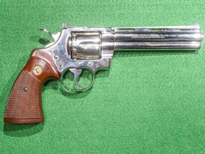 Colt - Python, Shiny Nickel Finish, .357 Magnum. 6