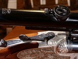 Sempert & Krieghoff - Neptune Luxus Full Sidelock Drilling Rifle, Pre-War, 16ga. 23 1/2” Bohler Steel Barrels. MAKE OFFER. - 10 of 11