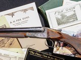 A.H. Fox - XE Grade, SxS, 16ga. 30