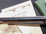 A.H. Fox - RARE XE Grade, SxS, 20ga. 26