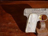 Browning - 1910, Engraved Renaissance, Made In Belgium, 9mm Short. 3 1/2