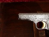 Browning - 1910, Engraved Renaissance, Made In Belgium, 9mm Short. 3 1/2