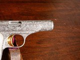 Browning - 1910, Engraved Renaissance, Made In Belgium, 9mm Short. 3 1/2