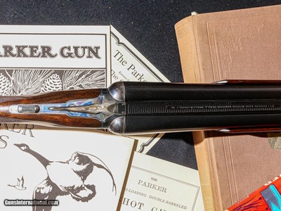 Parker - VHE, SxS, 1 1/2 Frame, Single Selective Trigger, 98% Original Case Color, 12ga. 26
