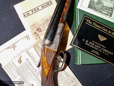 A.H. Fox - XE Grade, SxS,
Made In Philadelphia, Double Triggers, 12ga. 30