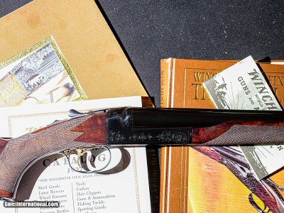 Winchester - Model 21, SxS, Custom Flat Side Factory #1 Engraving, 12ga. 28