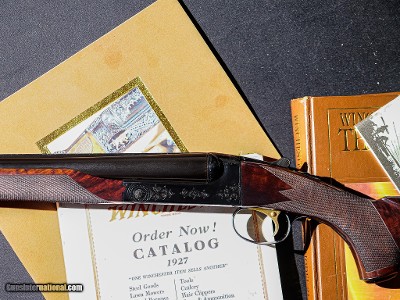 Winchester - Model 21, SxS, Custom Flat Side Factory #1 Engraving, 12ga. 28