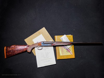 Winchester - Model 21, SxS, Custom Flat Side Factory #1 Engraving, 12ga. 28
