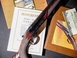 Winchester - Model 21, SxS, Custom Flat Side Factory #1 Engraving, 12ga. 28