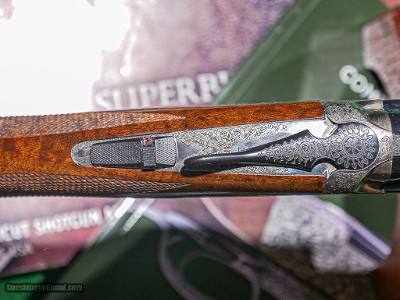 CSMC - RSP, Sideplated, O/U, Quail In Flight Game Scene w/Full Coverage Scroll Engraving, 20ga. 28