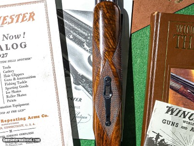 Winchester - Model 21, SxS, Factory Straight Grip Stock, Single Selective Trigger, Cody Lettered, 20ga. 26