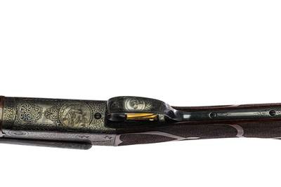 CSMC - Model 21, SxS, Straight Grip, Gold Single Selective Trigger, #6 Engraving, 20ga. 28” Barrels Choked .010” & .015”. MAKE OFFER. - Image 10 of 11