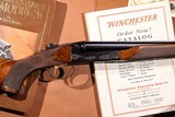 Winchester - Model 21, SxS, Factory Custom Flat Side, Factory #1 Engraving, 12ga. 28