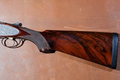 OUTSTANDING, UNUSUAL Beretta - S3EELL, O/U, Engraved by M. Slatnik, Three Barrel Set, 12ga. 28