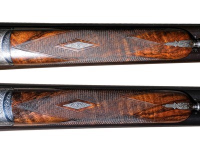 D.J. Dryhurst - Self-Opening, SxS, Brown Brothers Engraved, Matched Pair, 12ga. 28